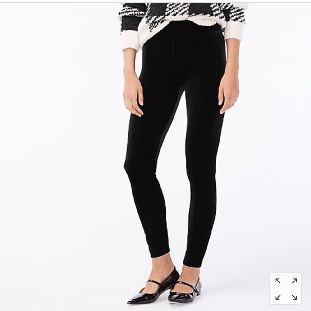 J Crew velvet leggings